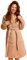 BLUMIS® Peignoir pour femme - Tissu piqué gaufré épais 250 g/m² - Coton certifié Öko-Tex - Respirant - Séchage rapide - Idéal pour le sauna et le spa - Coupe kimono élégante, Vieux rose, XXL
