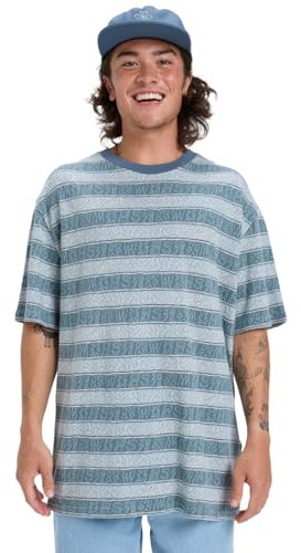 Quiksilver Sassi Jacquard - T-Shirt - M - Blau.
