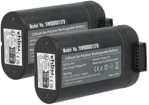 vhbw 2X Akku kompatibel mit DJI Mavic Mini Drohne Multicopter Quadrocopter (2500 mAh, 7,4 V, Li-Ion)