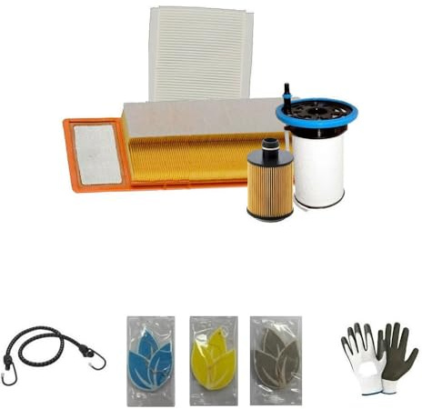 KIT TAGLIANDO COMPLETO FILTRO ARIA+FILTRO OLIO+FILTRO CARBURANTE+FILTRO ABITACOLO COMPATIBILE CON VW Golf VI (5K1) 2.0 TDI Cv 140 (10/2008 IN POI) B033