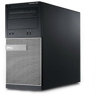 Dell Optiplex 9010 Mini Tour d'ordinateur de Bureau, Intel Core i7-3770T, 8 Go de RAM, 128 Go SSD, WiFi, Bluetooth, Clavier QWERTY américain, Windows 11 Pro (Reconditionné)