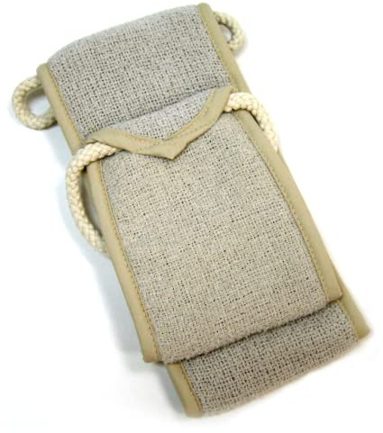 Aquis Scrubber exfoliante de lino trasero