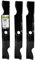MAXPOWER 3-Blade Set for Many 50 in. Cut MTD, Cub Cadet, Troy-Bilt Mowers, Replaces OEM #'s 742-04056, 942-04056, 112-0316 and Others,Red