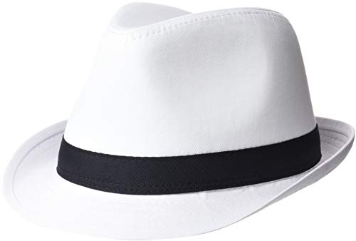 Beechfield Fedora - White/Black S/M