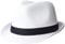 Beechfield Fedora - White/Black S/M