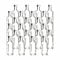 gouveo Lot de 24 Bouteilles en Verre 100 ML Maraska avec Bouchon à vis Argent - Petite Bouteille 0,1 l à remplir - Bouteille carrée Vide pour Liqueur, Huile (MFET100S)