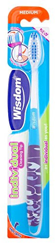 Wisdom Compact Individual Medium Toothbrush - Pack of 2