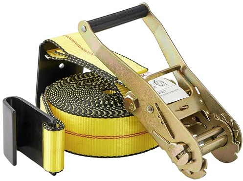 Seculok 2 X 27' Heavy Duty Ratchet Tie-Down Strap with Flat Hooks,10,000 lb Breaking Strength