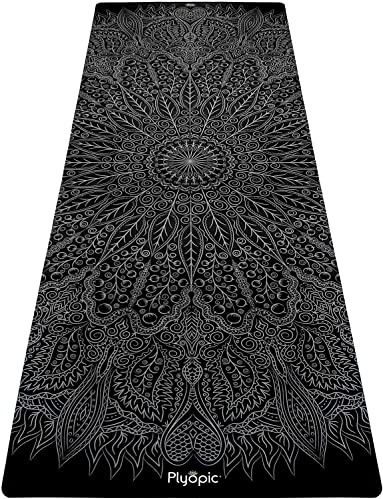 Plyopic All In One Hot Yoga Matte | Luxus Yogamatte mit integriertem Yoga Handtuch und Schweiß-Rutschfest Naturkautschuk | Ideal fur Hot Yoga, Bikram, Joga, Ashtanga Vinyasa, Fitness