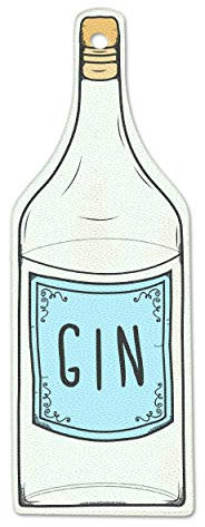 Gin Bottle Chopping Board Glass