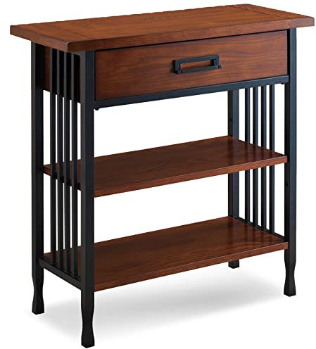 Leick 11222 Ironcraft Nachttisch Bücherregal, Höhe: 76 cm (30 Zoll) braun