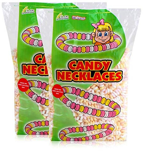 Sweet Stories Traubenzuckerketten 1,68 kg - Candy Necklaces (2er Pack)