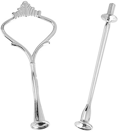 Zerodis Cake Stand Handle, Multi-tiers Cake Cupcake Tray Stand Handle Fruit Plate Hardware Centre Handle Fittings for Birthday Party Anniversary or Daily Use (Plate Is Not Included