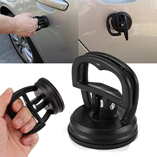 Upxiang Aluminium Auto Dellen Dent Saugnapf Abzieher Reparatur Werkzeug Griff Lifter- Dellen Entfernung Schwerlast Glas Heben (schwarz) 2 Stück