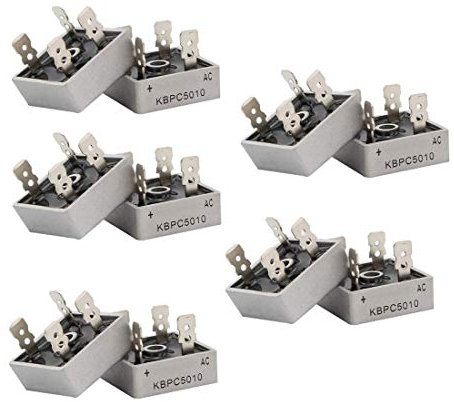 Hailege 10pcs KBPC5010 Diode Bridge Rectifier Diode 50A 1000V KBPC 5010 Composants électroniques de diode de redresseur de puissance