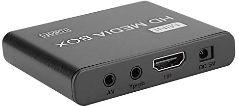1080P Media Player, Netzwerk-Video-Player, HDMI HD-Ausgang, MKV TS Rmvb und Blu-ray-Decoder, Festplatten-Player mit Fernbedienung(EU Plug)