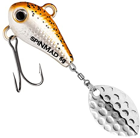 SpinMad Spinner z ołowianą główką 6 g - Jigspinner, kolor ulubiona przynęta: Whisky
