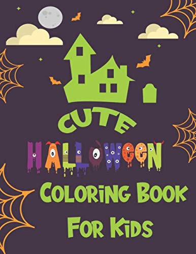 Cute Halloween Coloring Book For Kids: Ages 2-4 Colouring Books & Drawing Books for toddlers - Room on a Broom Activity Book