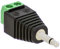 E.T 1x Klinken Stecker 3,5 mm Adapter Mono > Terminal Block 2-Pin Kabel Schraub Klemmen