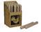 Stabkerzen 10 Stück Tafelkerzen durchgehend gefärbt Spitzkerzen für die Tisch-Deko zur Hochzeit Weihnachten & Party Farbe: Taupe/Beige/Braun Höhe:18cm