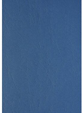 100 PREMIUM Einbanddeckel Lederstruktur A4, 240g/m², 297 x 210 mm, Rückenkarton (Blau)