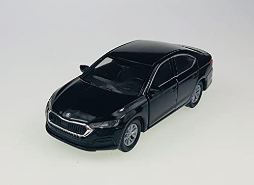 DROMADER Welly 2019 Skoda Octavia MK4 Schwarz 1/34-1/39 Neu Modell Auto