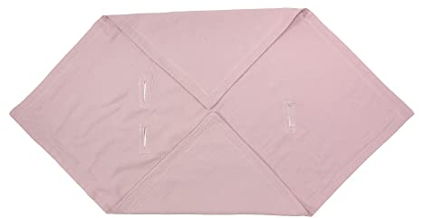 KraftKids Decke für Babyschale in Doppelkrepp Rosa, 75 x 75 cm große Baby-Decke, luftige und praktische Musselin Decke für heiße Tage im Sommer