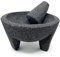 YO PIDO Molcajete 7 in; Spice Mortar; Made with Volcanic Stone; Molcajete Handmade in México; Guacamole and Salsa Maker; Includes Pestle Stone