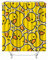 Lavnox Duschvorhang Wasserdicht Anti-Schimmel 180x200 Ente Waschbar Polyester Stoff Badvorhänge mit 12 Haken für Dusche Badewanne Badezimmer Decor 3D Motiv Gelbe Karikatur Bad Vorhäng