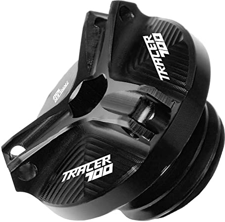 TEAUSA Misura for YAMAHA TRACER700 TRACER 700 2016 2017 2018 2019-2021 Accessori for moto Filtro olio motore in alluminio Coppa Spina Vite di copertura (Color : Black)