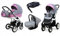 BabyLux® Kinderwagen Set 4 in 1 - Alu Way - incl. Babywanne, Buggy Sportsitz, Auto-Babyschale, ISOFIX-Basisstation - Autositz - Kinderwagenset - Kombikinderwagen mit Wickeltasche usw.