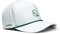Golf Hat Snapback with Rope Design, Water Proof, Moisture Wicking, Breathable, Quick Drying, High Performance Golf Hat, The Captain 2 Golf Cap White Hat with Green Rope, White, One size