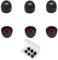 Luckvan Extra Small Earbuds Tips Replacement Memory Foam Tips Filter Screen Ear Tips Extra Small for in Ear Earbuds, Black 3 Pairs