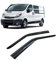 Rumplex Windabweiser Luftabweiser Regenabweiser Seitenfensterabweiser Kompatibel mit Opel Vivaro 2003-2015 Autofenster Regenschutz Regenabweiser Anklebbare Deflektoren 2 Stück
