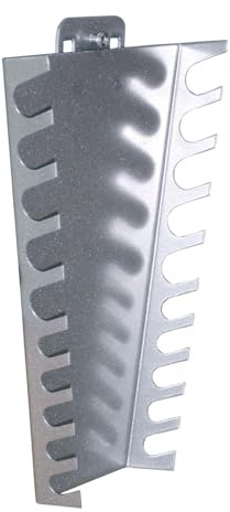 ADB Lochwand Werkzeughalter mit 10 Auflagen für Ringschlüssel Maulschlüssel Gabelschlüssel Zubehör, Farbe (RAL):Weissaluminium (RAL 9006), Ausführung:225-125 x 255 mm