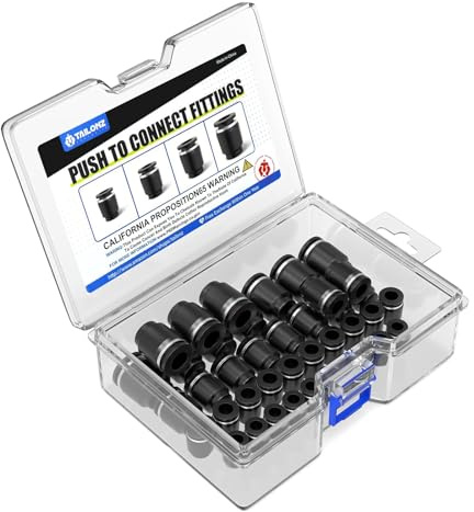 TAILONZ 40St 6-12mm Kunststoff Steckkappen Set PPF | Verschiedene Größen im Set, Push-in Kappen, Kunststoff, vielseitig einsetzbar.