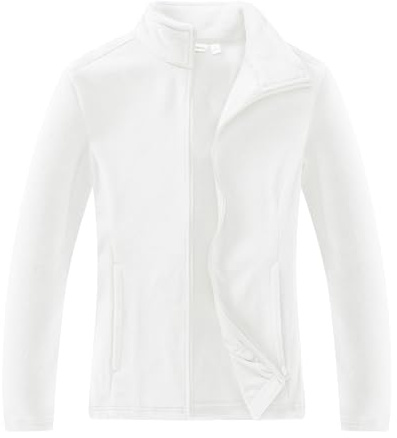 33,000ft Damen Fleecejacke mit Durchgehendem Reißverschluss mit 4 Taschen | Leicht, Warm, Stehkragen, Atmungsaktiv, Weich, Pillingresistent, für Wandern, Freizeit, Sport, Outdoor
