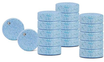 40 Pcs Solid Car Effervescent Tablets Screen Wash Windscreen Washer Fluid Concentrated Tablet for Windows/Windscreen
