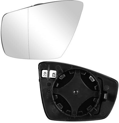 DBREAKS Spiegelglas Ersatz für VW Polo 6R 6C 2009-2017 UP 2016, Links | Ersatz Spiegelglas Heizbar, Spiegelglas Außenspiegel Glas, Beheizbar Rückspiegelglas, Außenspiegel, Spiegel Links