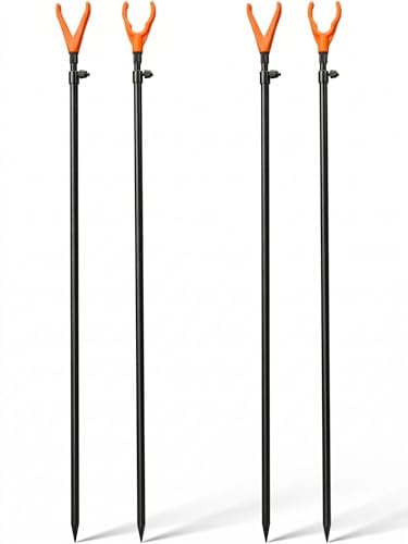 Paradox Fishing Rutenhalter 4/8 Stück I 70-110cm I Angel-Rutenhalter Angelhalter Rutenständer Rutenhalter Angeln Angelständer