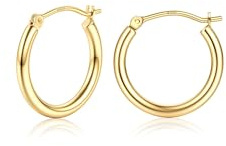 Chriscoco Creolen Silber 925 Creolen Gold Damen 15/20/25/30/40/50/60/70MM | Ohrringe Silber 925, Creolen Große Mittelgroß Klein, Goldene Ohrringe Damen, Hypoallergene, Leichte