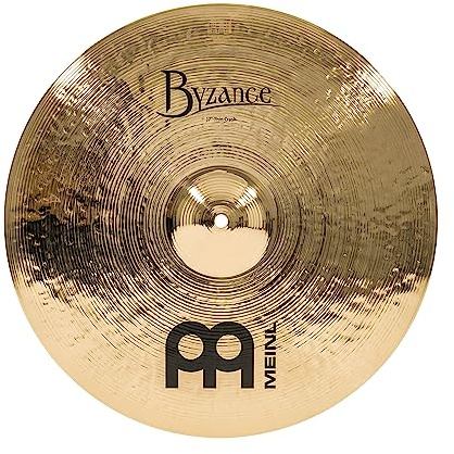 Meinl Cymbals Byzance Brillant Crash Thin 18 Zoll (Video) Schlagzeug Becken (45,72cm) B20 Bronze, Brilliantes Finish (B18TC-B)