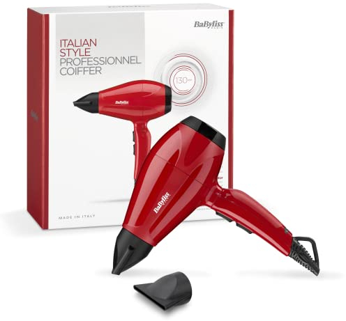 BaByliss Sèche-cheveux Pro Intense 2400 Moteur AC Fabriqué en Italie 6615E
