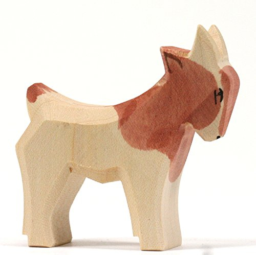 Ostheimer 11715 Zicklein stehend aus Holz Höhe 6cm Serie Familie & Bauernhof handbemalt