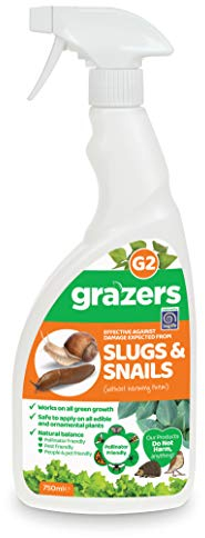 Grazers G2 – 750ml – Effective against Damage from Slugs & Snails. Ready To Use Eco Spray