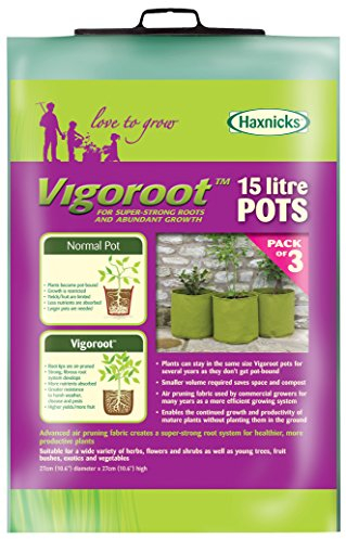 Tierra Derco International Töpfe Vigoroot 15 Liter, 3 Stück