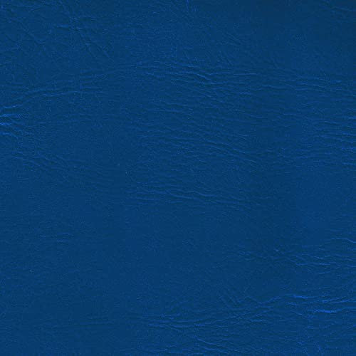 Royal Blue Leather Leatherette Vinyl Fabric Fire Retardant Faux Leather Furnishing Reupholster Material | 55 - 140cm Wide | Sold Per Metre