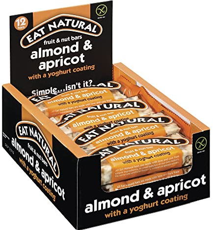 Eat Natural Fruit & Nut Bars, Almond & Apricot, 12 x 50g