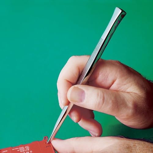 Micro-Mark 2mm Plastic Modeler's Chisel - Stainless Steel, Straight Edge, Polished, Non-Slip Handle