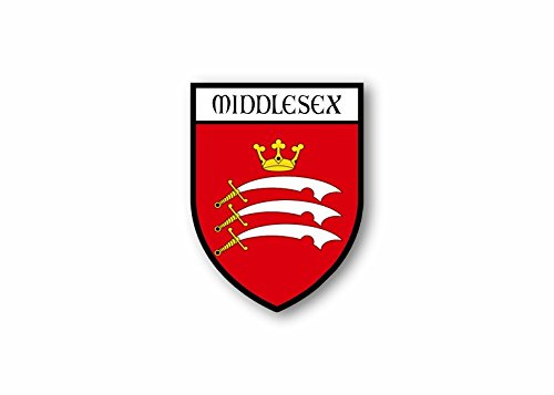 Sticker county shield car vinyl souvenir decal flag caravan crest middlesex